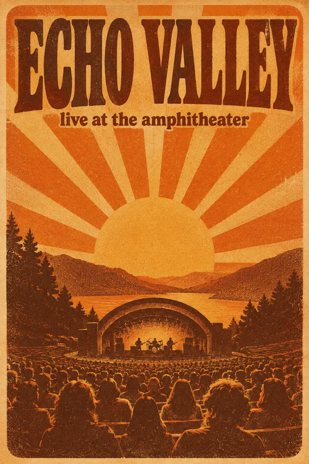 Retro concert poster, real Omnely output from GPT Image 2.5 Flare