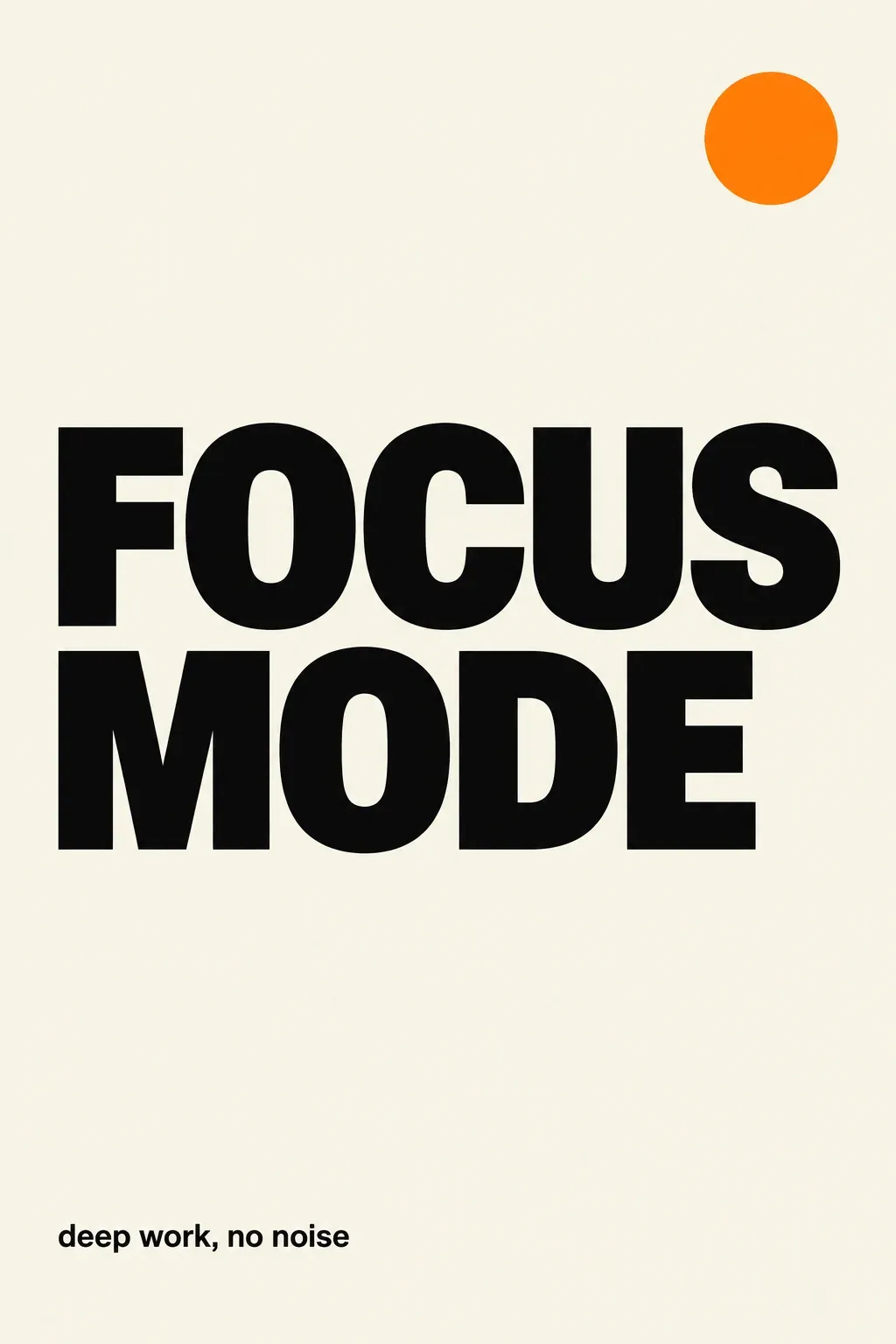 Prompt 8, minimalist typography poster: real Omnely output from GPT Image 2.5 Flare at 1K