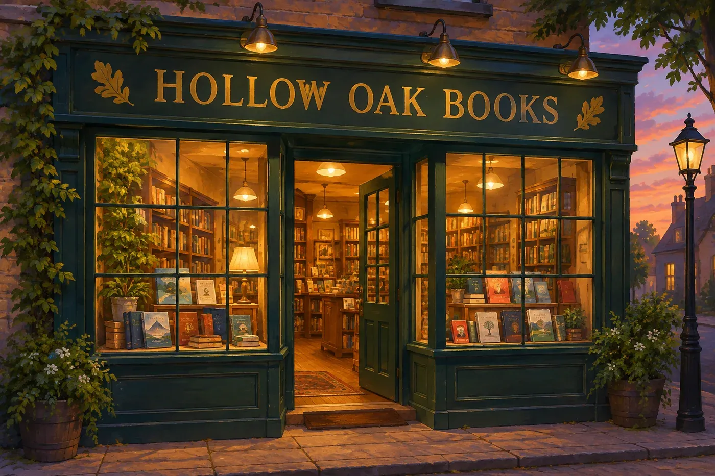 Bookshop sign text, real Omnely output from GPT Image 2