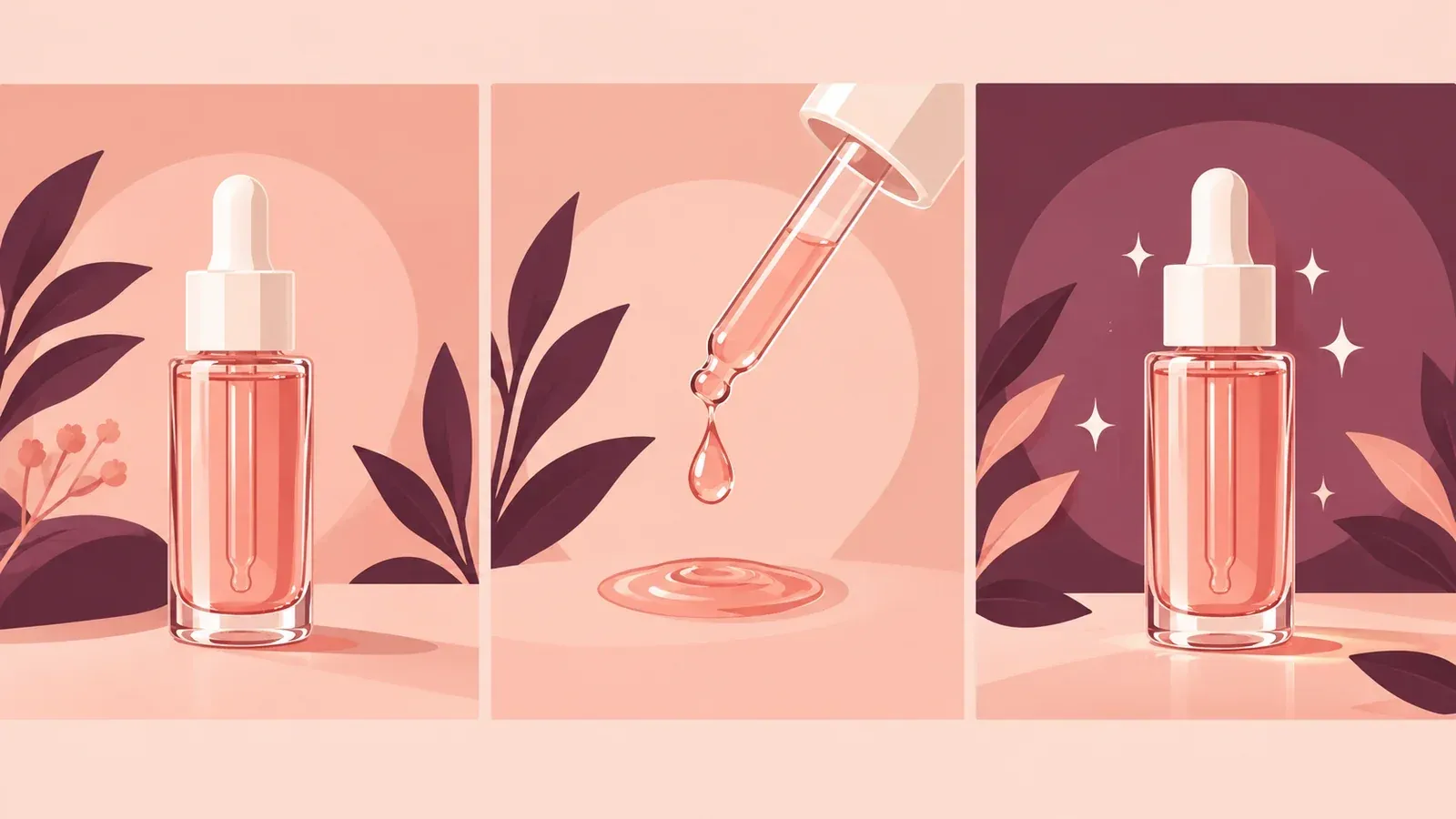 Flat illustration of a three-step explainer storyboard