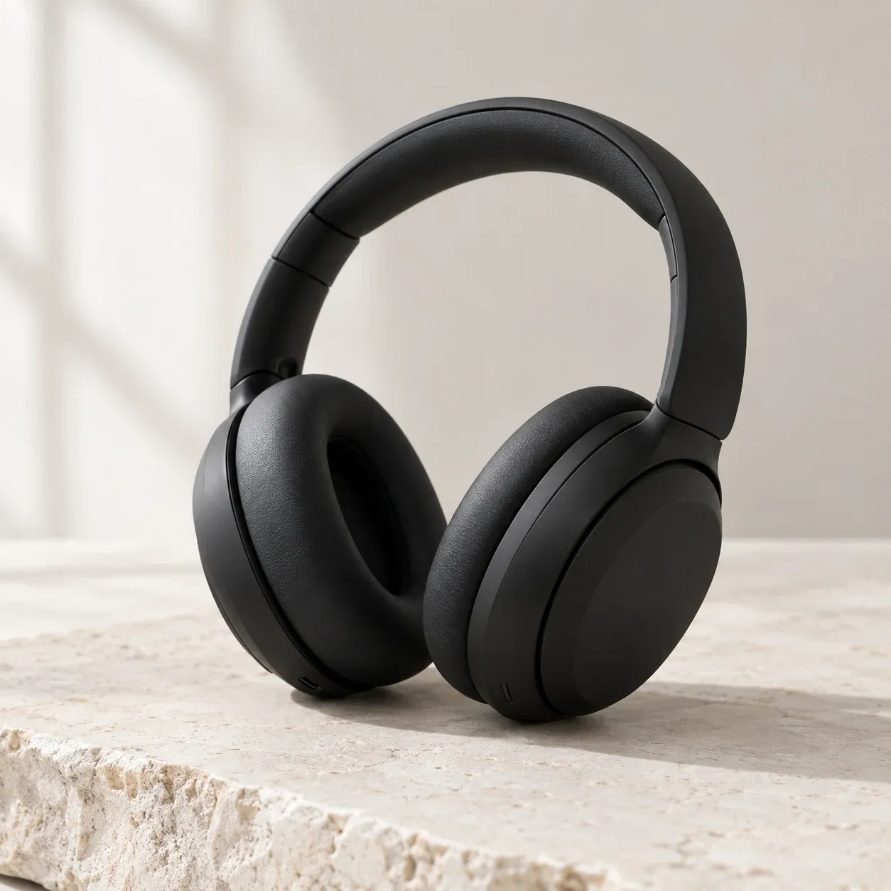 Matte black headphone product still for GPT Image 2 reference workflow
