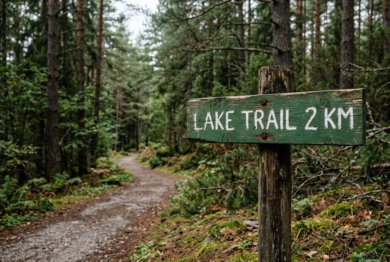 Trail sign text, Nano Banana 2, real Omnely output